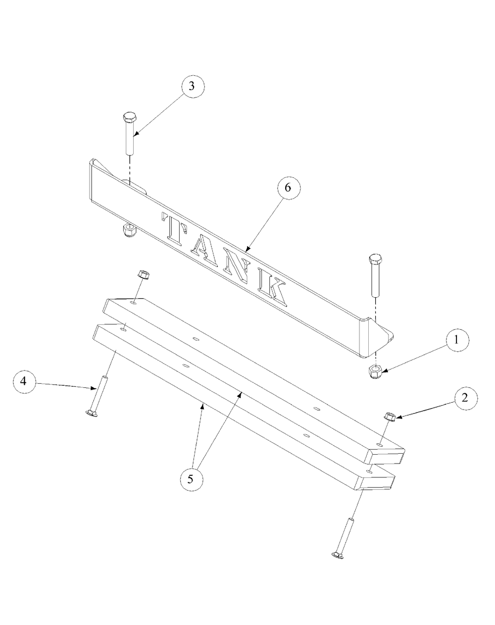 Rear Bumper Diagram and Parts List for M72-GN33 53BB5FJZ750-33HP-OHV Cub Cadet Lawn Tractor